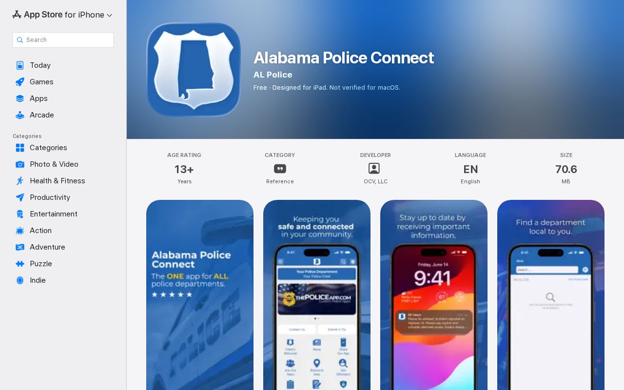 Geneva County Circuit Clerk records Alabama Police Connect App Store listing