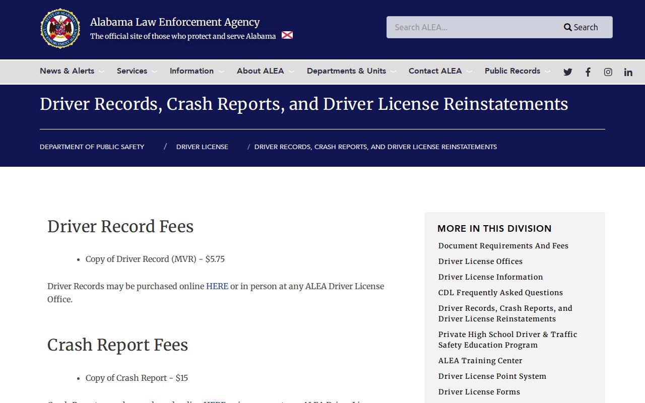 Geneva County arrest records and court charges ALEA driver records