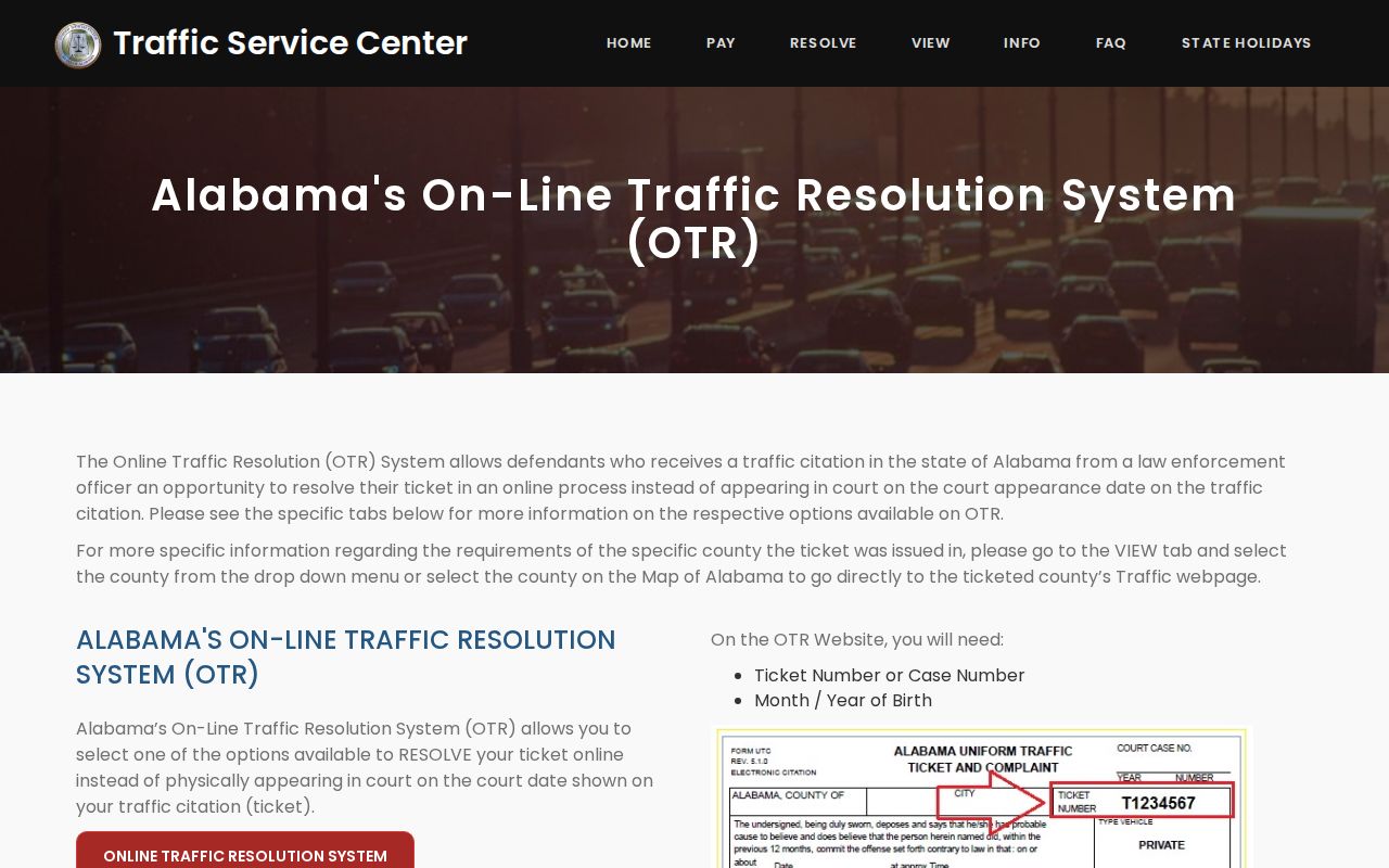 Geneva County court dockets Online Traffic Resolution information