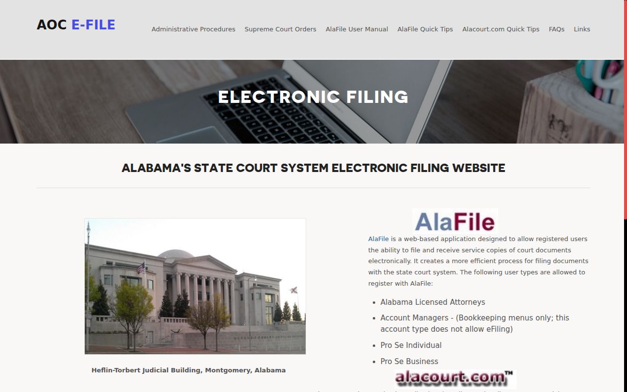 Geneva County court records Alabama e-filing information