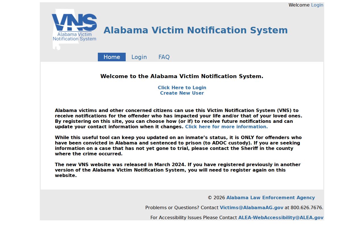 Geneva County inmate records Alabama victim notification source