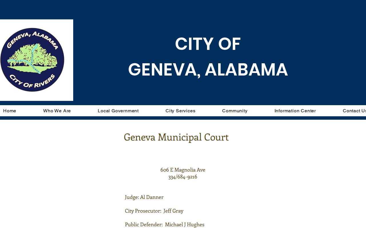 Geneva County traffic court records City of Geneva Municipal Court source