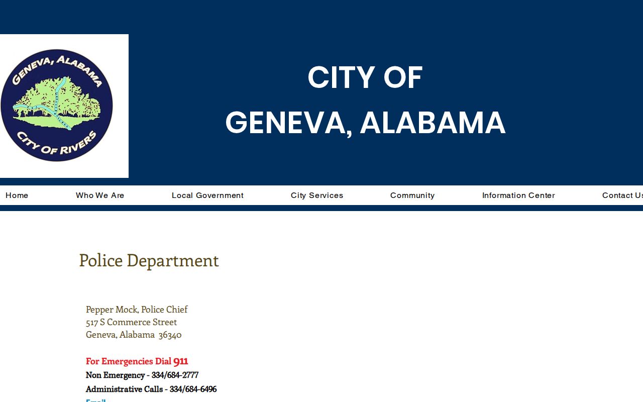 Geneva County traffic court records Geneva Police Department source