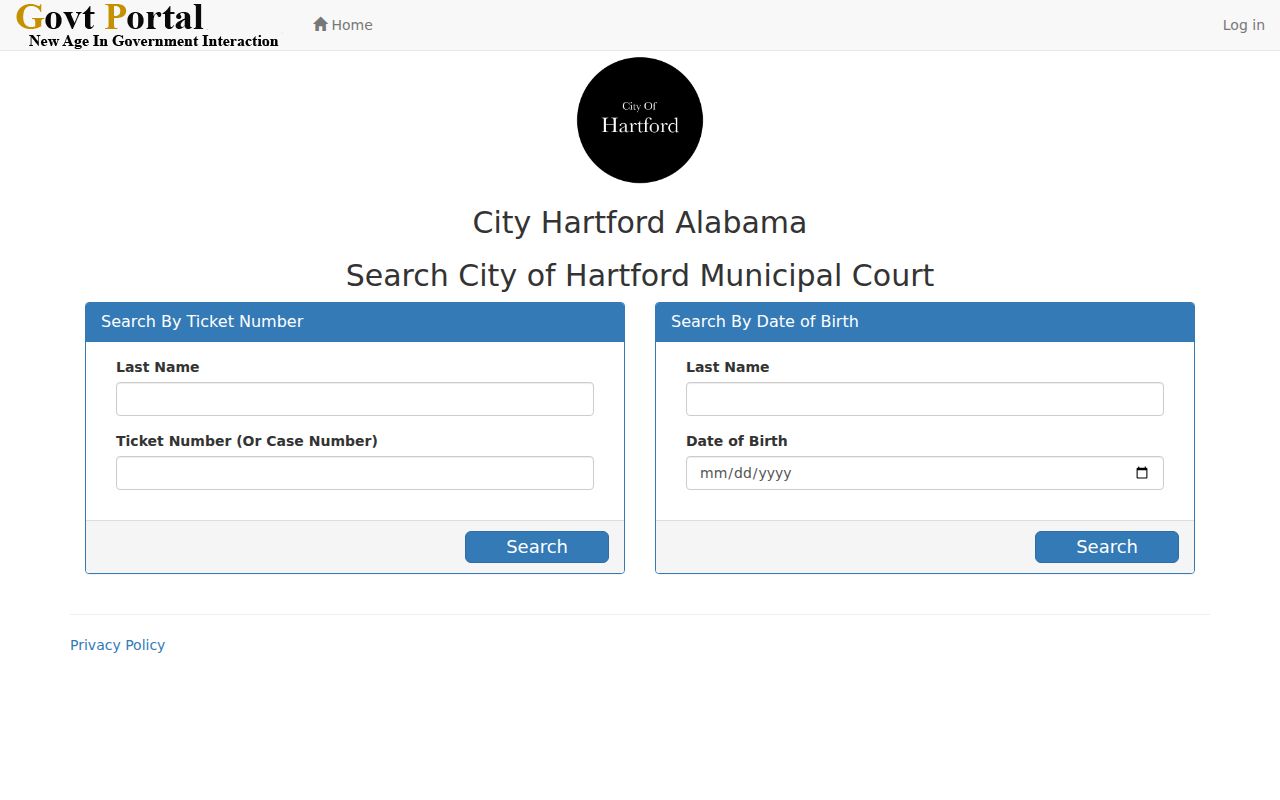 Geneva County traffic court records Hartford ticket search source